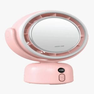 Green Lion Makeup Mirror Fan