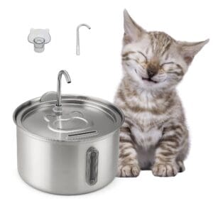 Nexso - 4L Cat Water Fountain Stainless Steel
