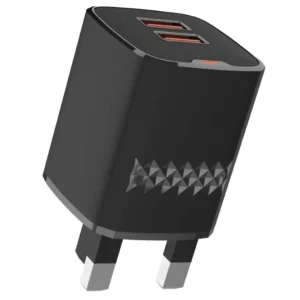 Green Lion Dual Port Wall Charger UK Plug 2 USB-A Port