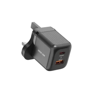 Green Lion Ultra Compact GaN Wall Charger UK Pin  A+C PD20W + QC3.0