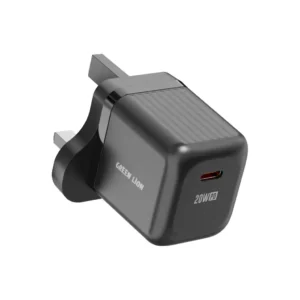 Green Lion Ultra Compact GaN Wall Charger UK Pin USB-C PD 20W