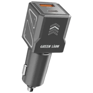 Green Lion Dual Volt Car Charger PD+QC 60W C to C 1m Cable