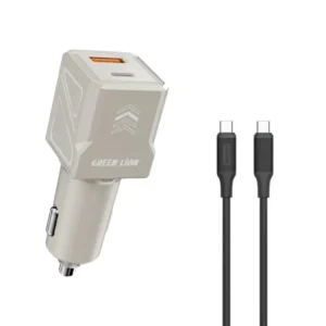 Green Lion Dual Volt Car Charger PD+QC 60W C to C 1m Cable