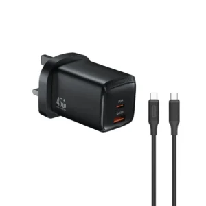 Green Lion G-Charge Series Dual Port Wall Charger PD+QC 45W C to C 1M Cable