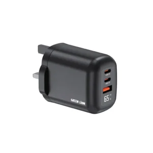 Green Lion Q- SERIES UK Plug Wall Charger PD 65W A+C+C Port