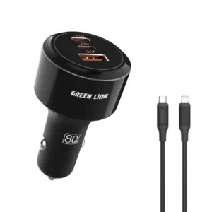 Green Lion Roadex Triple Port Car Charger 80W