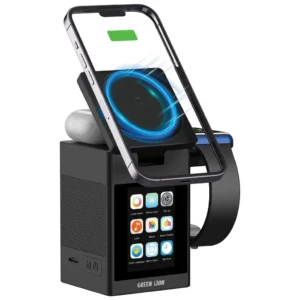 Green Lion Smart Station Pro LCD Display Wireless Charger with Speaker