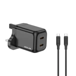 Green Lion Ultra Compact GaN Wall Charger Dual PD 45W C to C
