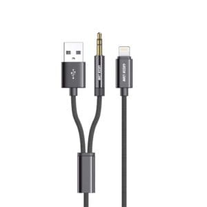 Green Lion 2 In 1 AUX Braided Cable (1.2m)
