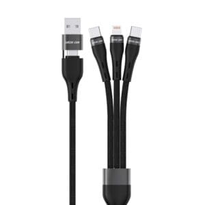 Green Lion 3 in 2 Braided Fast charging Cable
