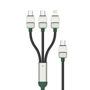 Green Lion 3-in-1 Cable Braided Type-C to C+C+L 1.2m