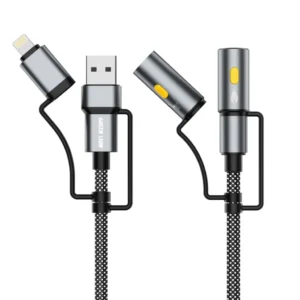 Green Lion 6 in1 Cable Charging, Led Light, Ignition - 1.2m PD 60W