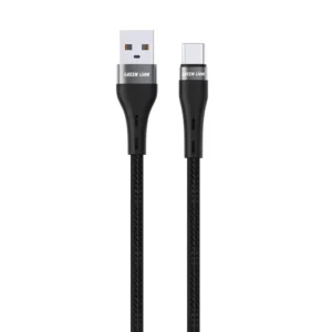 Green Lion USB-A to USB-C Braided Cable 2M