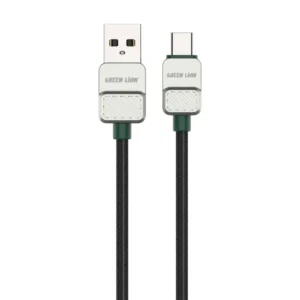 Green Lion USB A to Type-C Cable Electroplated-Braided 1m 15W