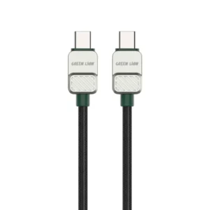 Green Lion Braided USB C to Type-C Electroplated +Braided 1m 60W