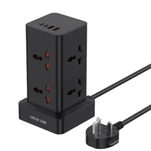 Green Lion Power Tower Multi-Port Power Strip 2500W 2M Cable