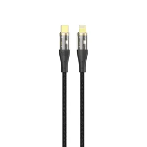 Green Lion Transparent Cable USB-C To USB-Lightning Braided
