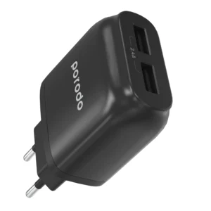 Porodo Dual Port Wall Charger Auto-ID 2.4A EU