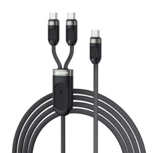 Porodo Dual Type-C Fast Charging Cable USB-C PD Input