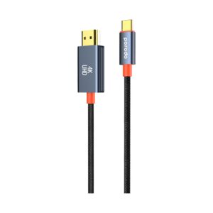 Porodo Woven Cable Type-C to HDMI