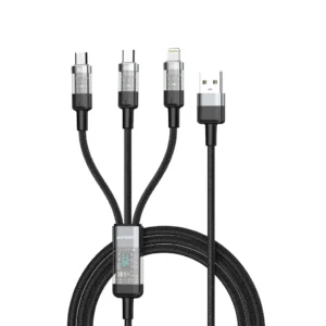 Porodo Transparent USB-A Input Fast Charging Cable