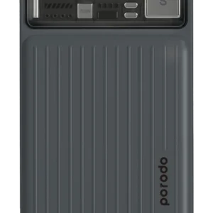 Porodo 10000mAh Slim Powerbank Built-in Type-C & Lightning Cables