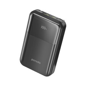 Porodo 10000mAh Power Bank Built-In Removable Cables Quick Charge & Compact