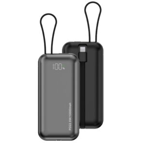 Porodo 10000mAh Powerbank Dual Built-In Cables Fast Charging