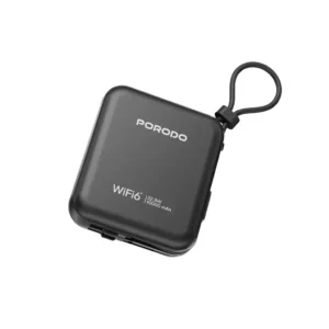 Porodo 4G LTE | WIFI 6 Pocket Router 10000mAh Power Bank