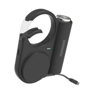 Porodo 5000mAh Outdoor Power Bank 70 cm Retractable Type-C