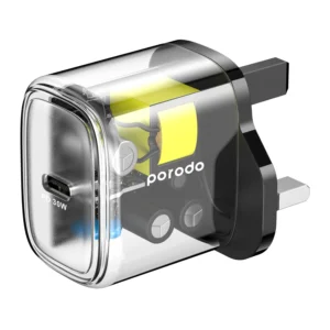 Porodo 30W Transparent Quick Charger USB-C Power Delivery UK