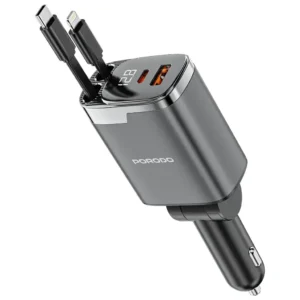 Porodo 111W Car Charger Lightning & Type-C