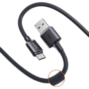 Porodo USB-A TO USB-C Braided Cable