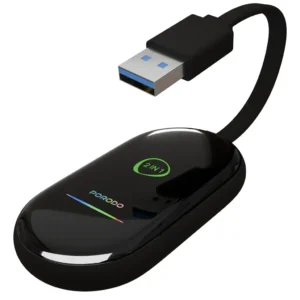 Porodo Play-X Wireless Carplay Adapter with Wi-Fi and Bluetooth Connectivity