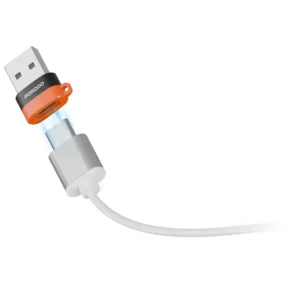 Porodo SnapCharge USB-A to USB-C Converter Power Charging and Data Transfer