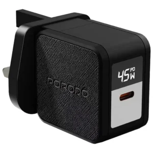 Porodo Quantum GaN 45W USB-C Wall Charger with Digital Display