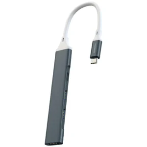 Porodo ALUMINUM Multi-Port USB-C Hub 5Gbps Data Transfer