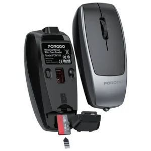 Porodo Wireless Mouse 1600DPI with Card Reader