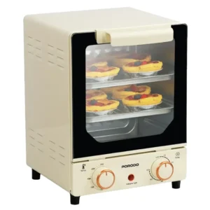 Porodo Vertical Design Temp Glass Mini Oven Bake , Grill & Toast