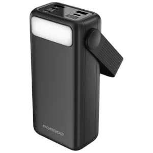 Porodo Lara 30000mAh Power Bank with Integrated Cables & Flashlight