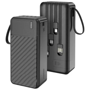 Porodo Piano 30000mAh Power Bank with Integrated Cables