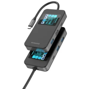 Porodo 6 IN 1 Multi-Port USB-C Hub