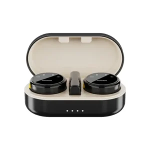 Porodo Professional lavalier Microphone Set With Magnetic Clips & Charging Case
