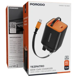 Porodo Tezpatro 65W GaN Charger