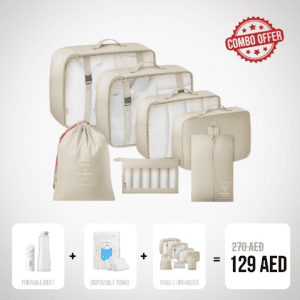 Portable Bidet + Disposable Bath Towels + Travel Organizer