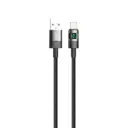 Green Lion LED Display Braided 1M Cable USB-A to Lightning 12W