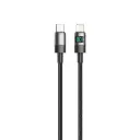 Green Lion LED Display Braided 1M Cable USB-C to Lightning 30W