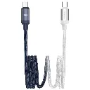 Green Lion 100W DUO COLOR BRAIDED USB-C TO USB-C CABLE 1M