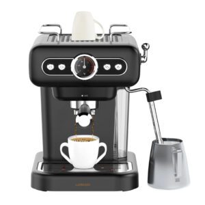LePresso Retro Espresso Machine Boiler Gauge And Milk Steamer