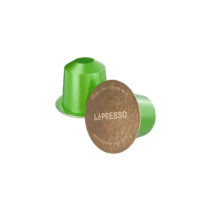 LePresso  Aluminum Capsules for Nespresso Blended 10pc Brazil Gold